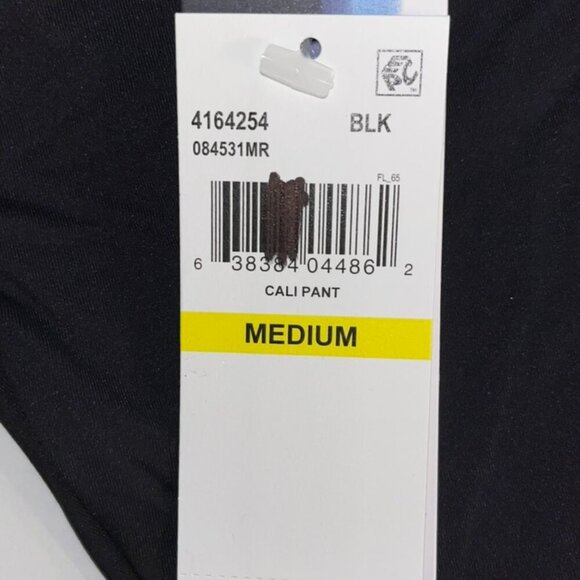 NWT Isabella Rose 1969 Cali Pant Swim Bikini Bottom in Black Size Medium - Picture 8 of 8